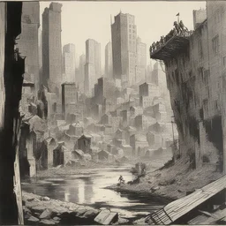a landscape by Will Eisner