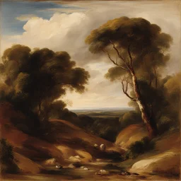 a landscape by William Etty