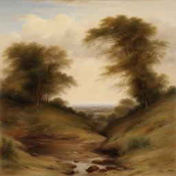 a landscape by William Henry Hunt