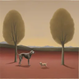 a landscape by William Wegman