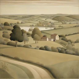 a landscape by Winifred Knights