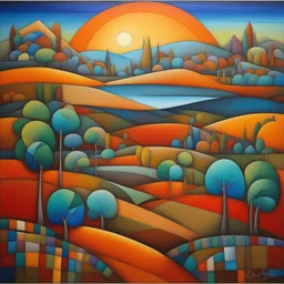 a landscape by Wlad Safronow
