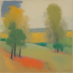 a landscape by Wolf Kahn