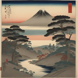 a landscape by Yoshitoshi Abe