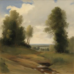 a landscape by Yuri Ivanovich Pimenov