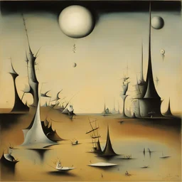 a landscape by Yves Tanguy