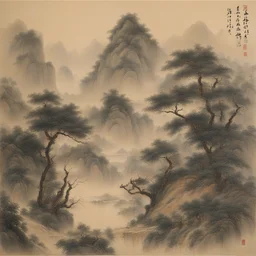 a landscape by Zheng Wei Gu