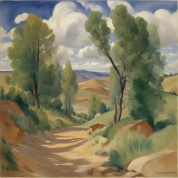 a landscape by Zinaida Serebriakova