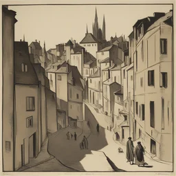 a city by Émile Bernard