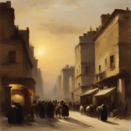 a city by Étienne Adolphe Piot