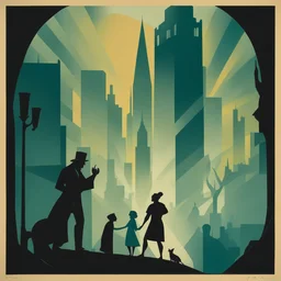 a city by Aaron Douglas