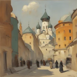 a city by Abram Efimovich Arkhipov