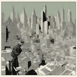 a city by Adam Hughes
