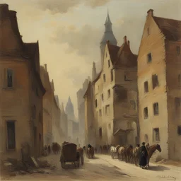 a city by Adolf Hirémy-Hirschl