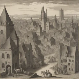 a city by Adriaen van Outrecht