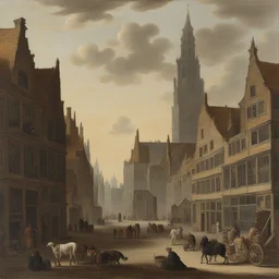 a city by Adriaen van Utrecht