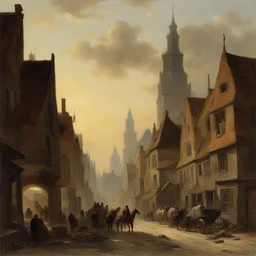 a city by Adrianus Eversen