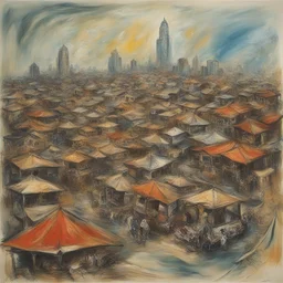 a city by Affandi
