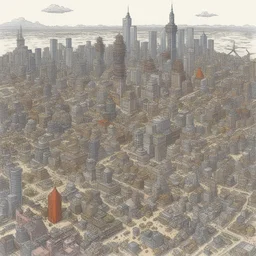 a city by Akira Toriyama