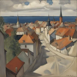a city by Akseli Gallen-Kallela
