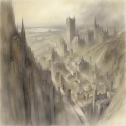 a city by Alan Lee