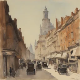 a city by Albert Benois
