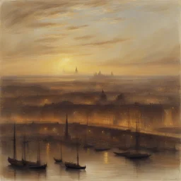 a city by Albert Goodwin