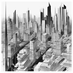 a city by Albert Koetsier