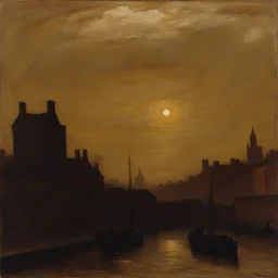 a city by Albert Pinkham Ryder