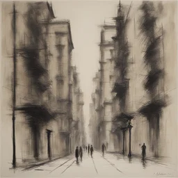 a city by Alberto Giacometti