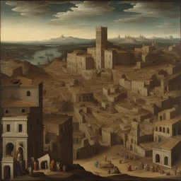 a city by Alessandro Allori