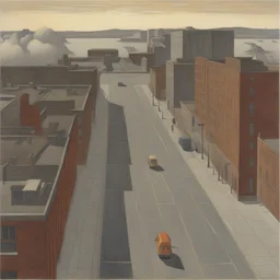 a city by Alex Colville