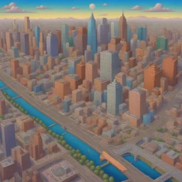 a city by Alex Gross