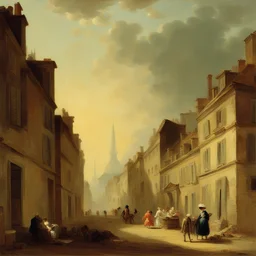 a city by Alexandre-Évariste Fragonard