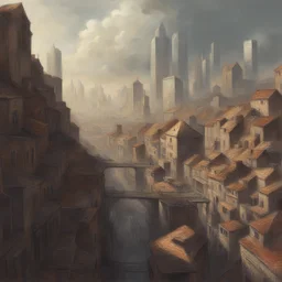 a city by Alexandre Jacovleff