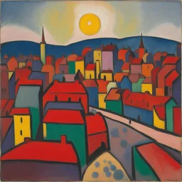 a city by Alexej von Jawlensky