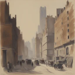 a city by Alfred Heber Hutty