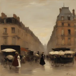 a city by Alfred Stevens