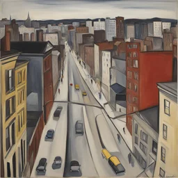 a city by Alice Neel
