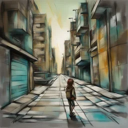a city by Alice Pasquini