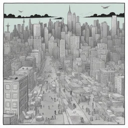 a city by Alison Bechdel
