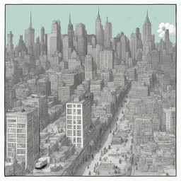 a city by Allison Bechdel