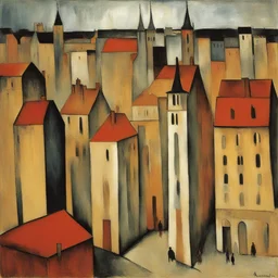 a city by Amedeo Modigliani