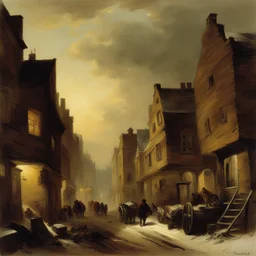 a city by Andreas Achenbach