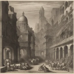 a city by Andreas Vesalius