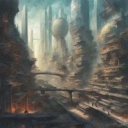 a city by Android Jones