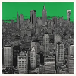 a city by Andy Warhol