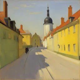 a city by Anna Ancher