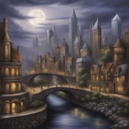 a city by Anne Stokes