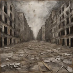 a city by Anselm Kiefer